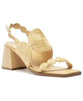 Arezzo Women's Thalia Mid-Block Sandals