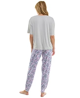 Roudelain Women's Printed Jogger Pajama Pants