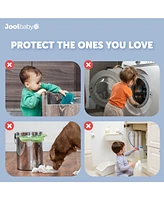 Jool Baby Toddler Multi-Use Safety Strap for Cabinets, Fridges, Drawers, Damage-Free Adhesives Safety - 12 Pack