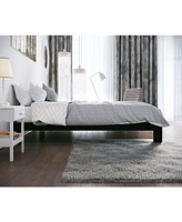 Slickblue Modern Metal Platform Bed Frame with Wood Slats