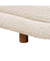 Baxton Studio Betiana Modern Japandi Fabric and Wood Storage Bench