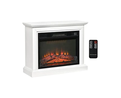 Slickblue Electric Fireplace Heater with Remote Control - Adjustable Warmth and Stylish Design