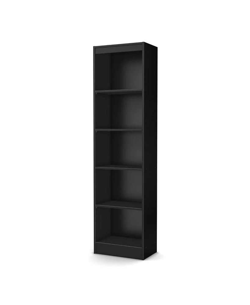 Slickblue 5-Shelf Narrow Bookcase for Space-Saving Storage and Display