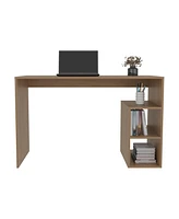 Benson Desk, 3 Shelves, Light Pine