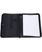 Alpine Swiss Nylon Zippered Writing Pad Business Portfolio Organizer Padfolio