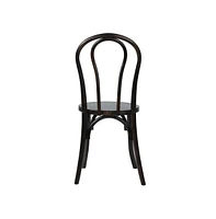 Merrick Lane Lowry Set Of 2 Thonet Style Stackable Solid Wood Dining Chairs