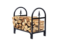 Slickblue Indoor/Outdoor Heavy Duty Steel Firewood Storage Holder for Firewood Organization