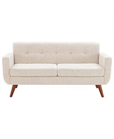 Slickblue Modern Mid-Century Upholstered Loveseat Sofa - Stylish Living Room Seating