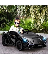 Aosom 12V Lamborghini Sian Licensed Electric Car for Kids