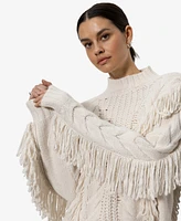 Sanctuary Women's Crafted Fringe Sweater