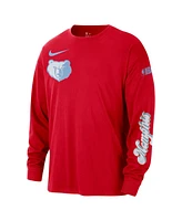 Nike Men's Red Memphis Grizzlies 2024/25 City Edition Courtside Max90 Heavyweight Long Sleeve T-Shirt