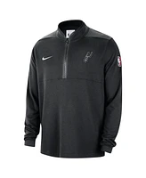 Nike Men's Black San Antonio Spurs 2024/25 Courtside Performance Half-Zip Top