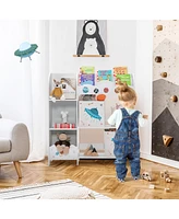 Gouun Kids Toy and Book Organizer Children with Storage Bins