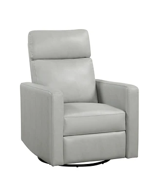 Homelegance 30" White Label Avenue Swivel Glider Reclining Chair