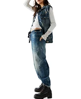 Free People Women's Cotton Moxie Low-Slung Barrel Jeans