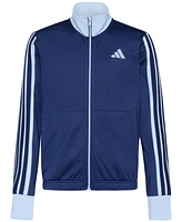 adidas Big Boys Long-Sleeve Colorblocked Tricot Jacket