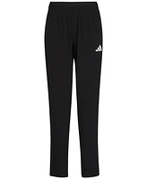 adidas Big Boys Elastic-Waistband Woven 3-Stipe Stretch Pants