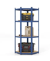 Gouun 4-Tier Corner Shelving Unit Adjustable Garage Storage Utility Rack for Warehouse