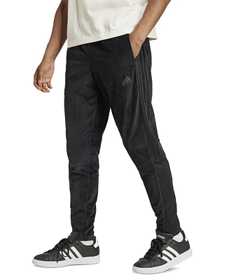 adidas Men's Tiro Velour Three-Stripe Track Pants