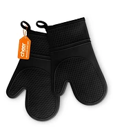 Cheer Collection Set of 2 Premium Silicone Oven Mitts