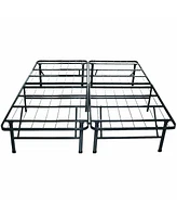 Slickblue Twin Extra Long Metal Platform Bed Frame with Underbed Storage Space