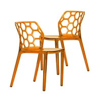 LeisureMod Modern Dynamic Dining Chair Set of