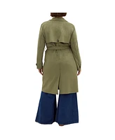 City Chic Plus Size Cornwall Trench Coat