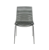 LeisureMod Astor Water Ripple Design Dining Chair Set of