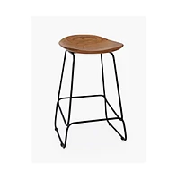 Jofran Nature's Edge Solid Acacia Counter Height Backless Stool (Set of 3