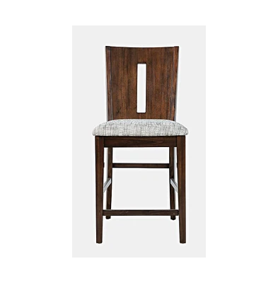 Jofran Urban Icon Contemporary Slotback Upholstered Counter Stool (Set of 2