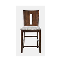 Jofran Urban Icon Contemporary Slotback Upholstered Counter Stool (Set of 2