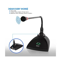 Pyle Table Top Conference Microphone, Adjustable Gooseneck Condenser, Cardioid Pickup Pattern