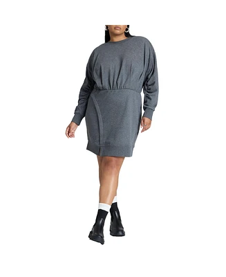 Eloquii Plus Relaxed Crew Neck Mini Dress