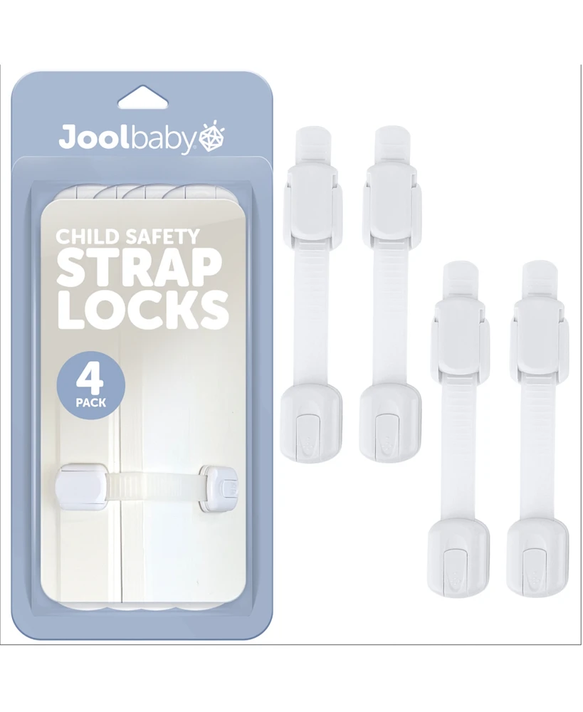 Jool Baby Toddler Multi-Use Safety Strap for Cabinets, Fridges, Drawers, Damage-Free Adhesives Safety Set