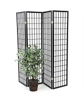 Slickblue 4-Panel Asian Style Shoji Room Divider Screen