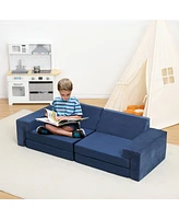 gaomon 8PCS Modular Kids Play Couch, Diy Toddler Couch for Building Magical Forts Playroom and Bedroom