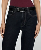 Mango Women's Cecilia Straight-Fit High-Rise Jeans