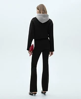 Mango Women's Flared Long Pants