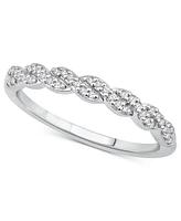 Diamond Twist Braid-Inspired Band (1/8 ct. t.w) in 14k White Gold