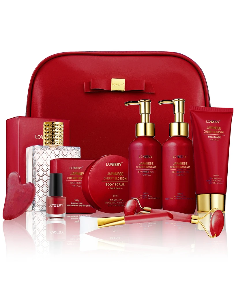 Lovery 11-Pc. Luxury Japanese Cherry Blossom Body Care Spa Gift Set