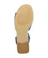 Guess Women's Formaly-g Cutout Fabric Logo Platform Espadrille Sandals