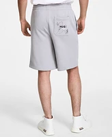 Hugo Boss Men's Cotton Sketch-Logo Relaxed Shorts