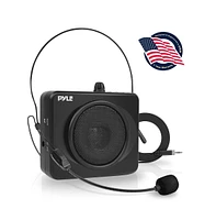 Pyle Compact Portable Pa System with Headset Microphone, MP3 Usb Playback, Rechargeable Battery