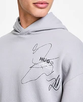 Hugo Boss Men's Nedimo Relaxed Fit Long Sleeve Logo Hoodie