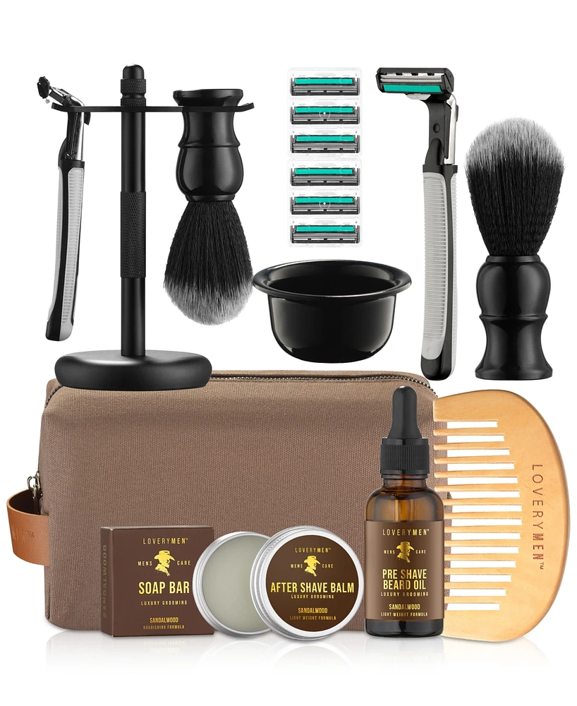 9-Pc. Lovery Men Ultimate Beard Shaving Kit Gift Set