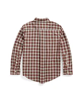 Polo Ralph Lauren Toddler and Little Boys Plaid Cotton Poplin Shirt