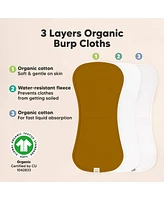 KeaBabies Kids 5pk Urban Burp Cloths, Burping Cloth for Babies, Rags