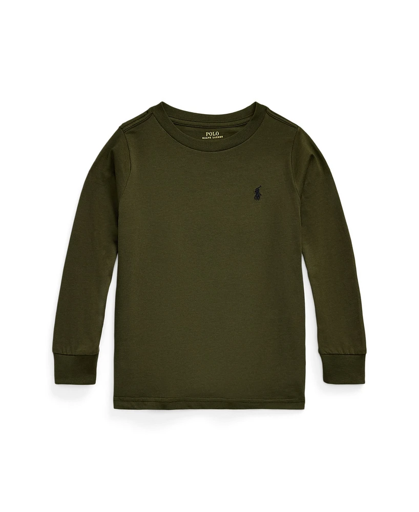 Polo Ralph Lauren Toddler and Little Boys Cotton Jersey Long-Sleeve Tee