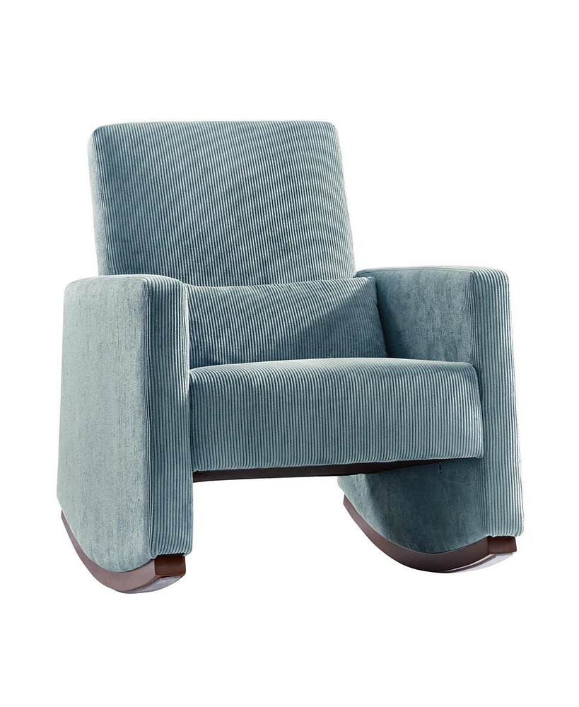 Hulala Home Tom Modern Rocking Chair with Solid Wood