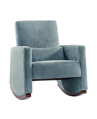 Hulala Home Tom Modern Rocking Chair with Solid Wood